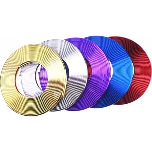 8M/ Roll Rimblades Car Vehicle Color Wheel Rims Protectors Decor Strip Tire Guard Line Rubber Moulding Trim Free shipping