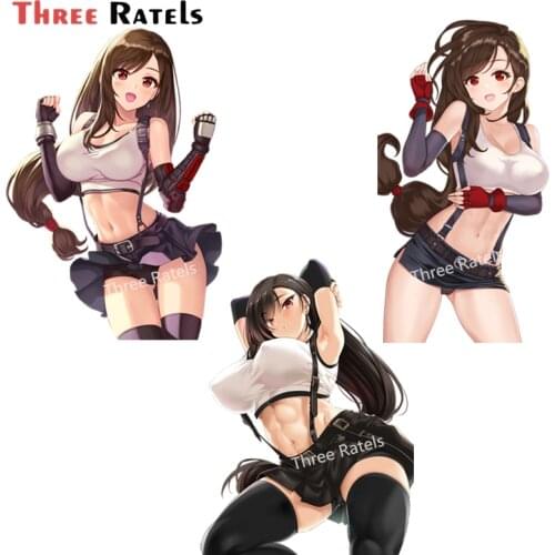 A600 Waifu Hentai Sexy Anime Girl Tifa Lockhart For Final Fantasy Motorcycle Car Sticker PVC Decal Waterproof