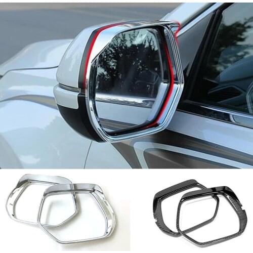 ABS Chrome For Honda CR-V CRV 2013-2019 accessories Car rearview mirror block rain eyebrow Cover Trim Sticker Car styling 2pcs