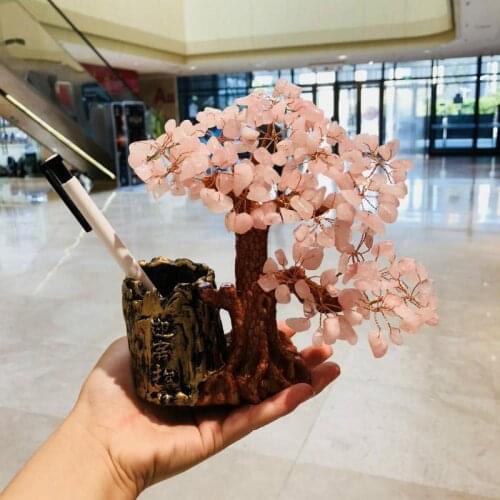 Amethyst crystal pen crystal Wishing Tree gifts Lucky tree Marriage tree Wealth Luck Feng Shui Mini Crystal Money Tree