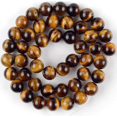 Natural Round Beads Yellow Tiger Eye Stone Beads For Jewelry Making Diy Bracelet Necklace 4/6/8/10/12mm 15inch