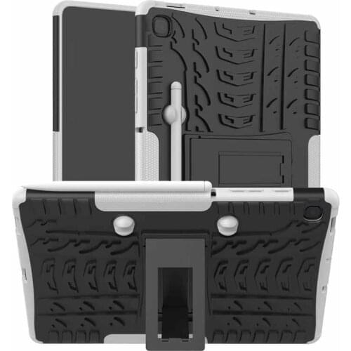 Case for Samsung Galaxy Tab S6 Lite 10.4 SM-P610 SM-P615 P617 Stand Cover Shockproof Rubber Bumper Dual Layer Armor Cover