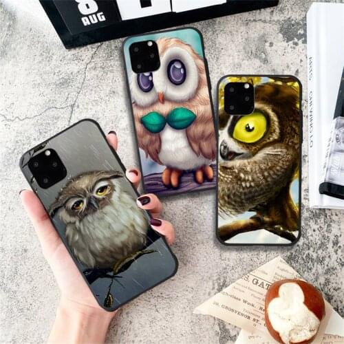 Cartoon owl Phone Case for iPhone 11 12 Pro mini pro XS MAX 8 7 6 6S Plus X 5S SE 2020 XR