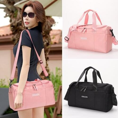 Large Capacity Storage Travel Bag Multi-layer Independent Pocket Waterproof Handbag Suit Trolley Suitcase Fitness Bag XA593F