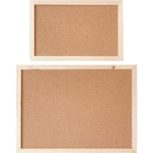 Cork Wood Wall Hanging Message Bulletin Board Frame Notice Note Memo Board for Home Office Shop School Photo Background