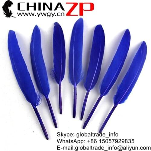 CHINAZP Factory Wholesale and Retail 1000pcs/lot Top Quality Dyed Royal Blue Duck Cochettes Loose Feathers