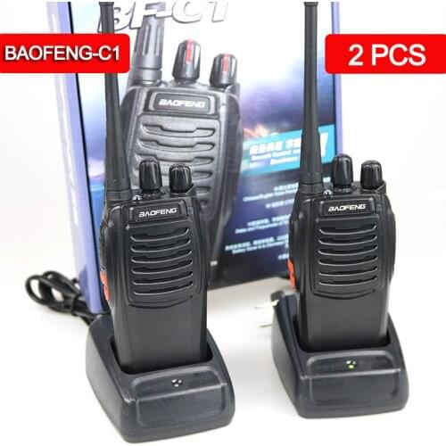 2PCS Baofeng BF-C1 Walkie Talkie 888s UHF 5W 400-470MHz BF888s BF 888S H777 Cheap Two Way Radio with H-777 Talkie Walkie