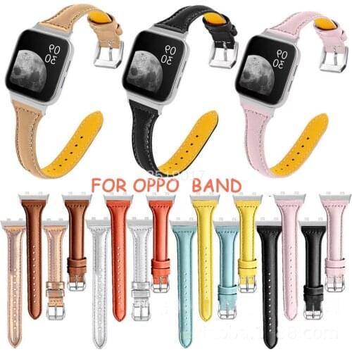 Leather Strap For Oppo Watch 46mm Replacement Watch Band Bracelet Belt for Oppo Watch 41mm Smart Watch Wristband