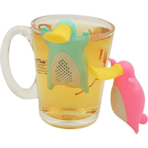 Silicone Platypus Tea Infuser Tea Strainer Loose Leaf Tea Strainer Filter Diffuser Tea Bag Kitchen Gadget Tools Random Color