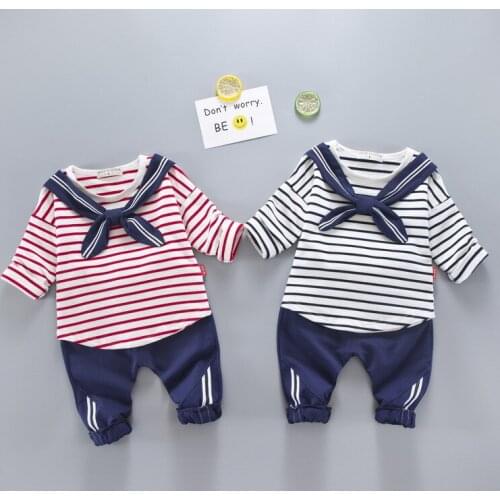 Toddler Tracksuit Autumn Baby Clothing Sets Children Boys Girls Brand Clothes Kids Navy Uniform T-shirt And Pants 2 Pcs Suits