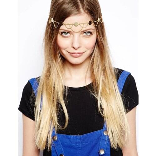 Hair Jewelry Bride Hair Decoration Women Tassels Headbands Fashion Indian Boho Beaded Head Piece Wedding Head Chain Hair Jewelry