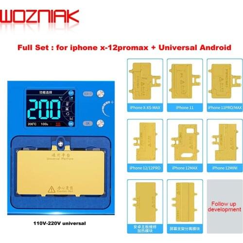 WOZNIAK AIXUN IHEATER PRO for IPHONE X-12promax Android Mobile Phone Motherboard layered/Degumming/Heating Repair Station