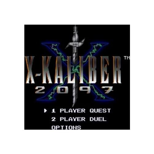 X-Kaliber 2097 NTSC Version 16 Bit 46 Pin Big Gray Game Card For USA Game Players