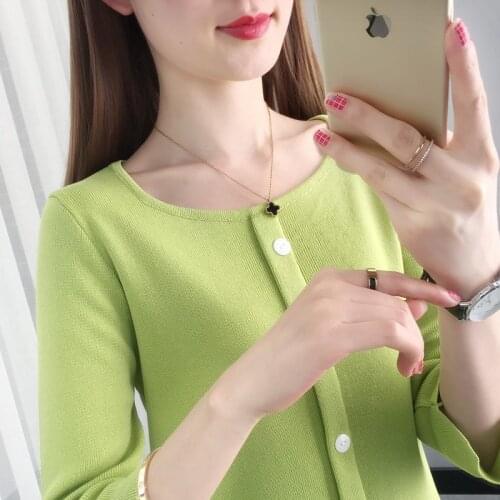 For womens wear loose, spring, summer and autumn 2021 new half sleeve knitted bottom coat with foreign style inside