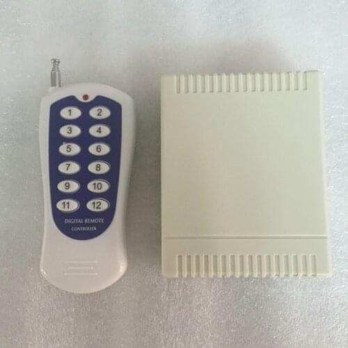 12V12 road wireless remote control switch with 1000 meters 12-key remote control lamp switch access control switch controller