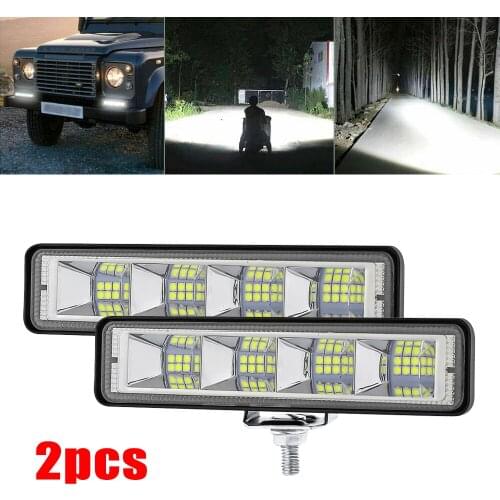 2pcs Car Headlight Fog Lamp 72W 12-24V 24 LED Work Light Spot Beam Bar Car SUV Off-Road Driving Fog Lamp Lights