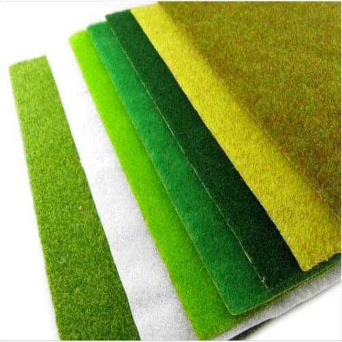 25*25cm Landscape Grass Mat For Model Train Building Paper Scenery Layout Lawn