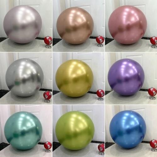 36inch Latex Chrome Rose Gold Balloons Giant Balloon Inflatable Wedding Decoration Helium Balloons Happy Birthday Party Supplies