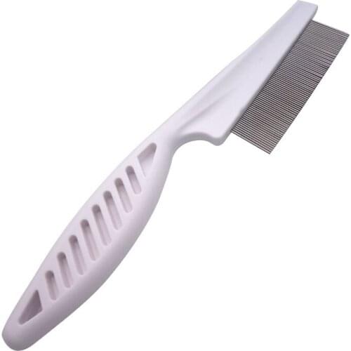 500PCS/LOT Cat Dog Metal Nit Head Hair Lice Comb Fine Toothed Flea Flee Handle For Pet