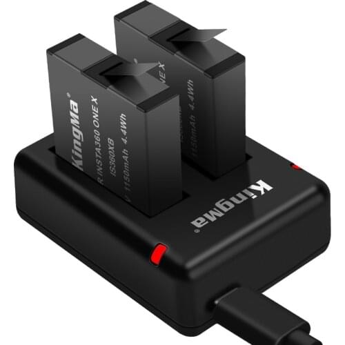 For Insta360 ONE X Battery / Dual Port Charger Panoramic Camera Accessories