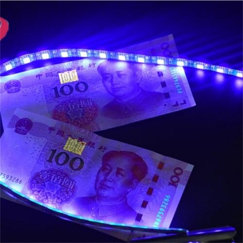 Free Shipping UV color smd5050 60leds/m 10mm wide PCB flexible tape light noWaterproof led strip 12V and 24V
