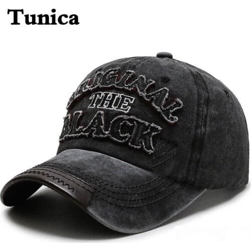 Fashion cotton allmatch baseball cap patch embroidery letter caps for men women outdoor sports sun hats washed trucker hat