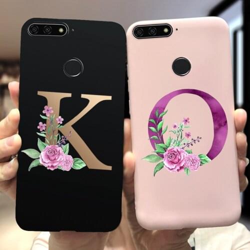 For Huawei Honor 7C Case 5.7inch 26 Lettrens Pattern Cute Case For Honor 7C AUM-L41 Cover Honor 7 C honor7c Bumper Soft Case