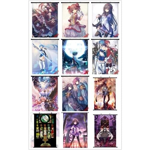 Coscase Japanese Anime Puella Magi Madoka Magica Kaname Madoka Home Decor Wall Scroll Poster Decorative Pictures