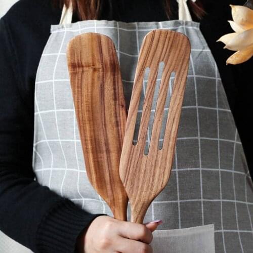 Wooden Spatula Kitchen Nonstick Dedicated Heat Resistant Cooking Shovel Spoon Utensils Household Cooking Gadgets