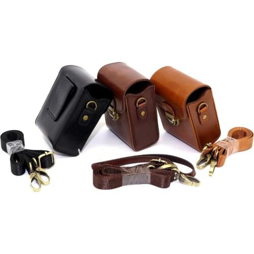 PU Leather Camera Case Bag Cover for Canon G9X SX720HS SX710 SX700 G7XII N100 NIKON S9700 S9600 S9500 P330 P340 With Strap