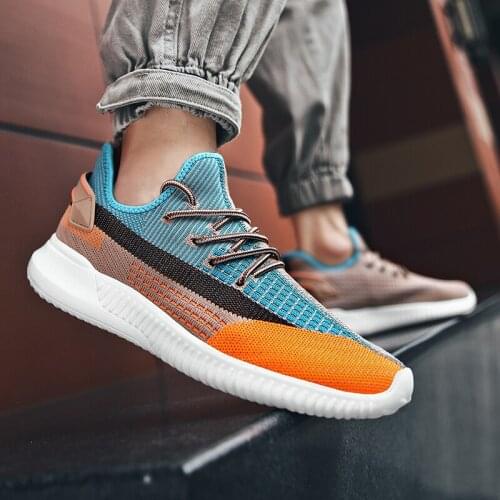 Large size mens lace-up running shoes sports shoes casual shoes light flat shoes vulcanized shoes