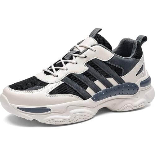 2021 Fashion Men Sneakers New Breathable Lace Up Men Mesh Shoes No-slip Men Vulcanize Casual Shoes Tenis Masculino Walking