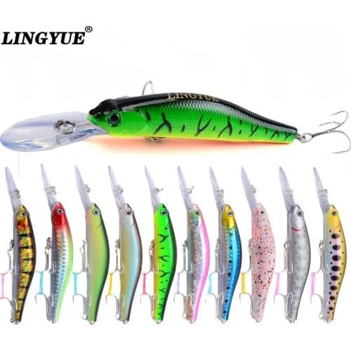 LINGYUE 1PCS 12cm 13.4g magnet weight system long casting New model fishing lures hard bait dive 0.8-3m quality wobblers minnow