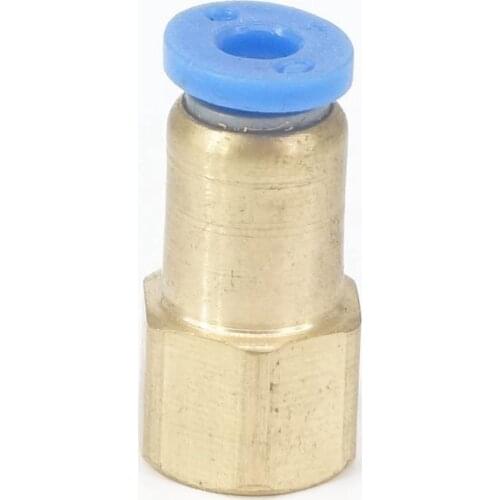 LOT5 1/8" BSP Female x Tube 4mm Push In Connector Union Pneumatic Fitting