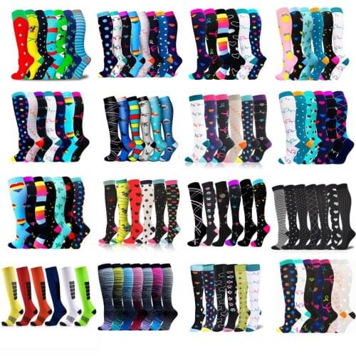 Dropship Compression Socks Men Women Sports Socks Best Graduated Nurses For Edema Diabetes Varicose Veins Boots Knee Stockings