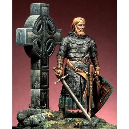 New Unassembled 1/32 ancient stand man with sword Resin Figure Unpainted Model Kit