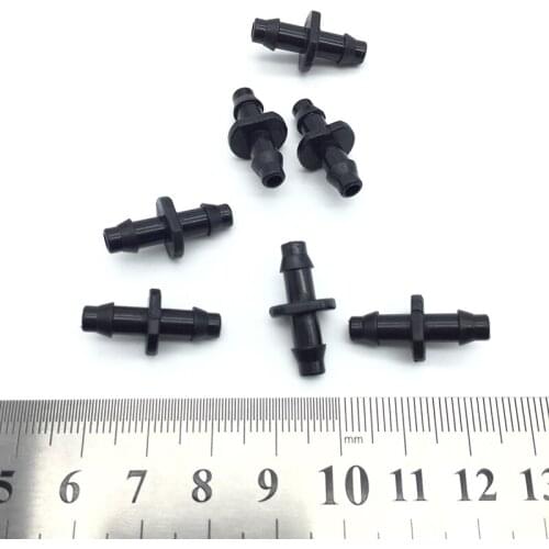 1/4" Double Barb Straight Water Hose Connectors Agricultural Garden Irrigation Hose Fittings Industrial Cooling System 50 Pcs