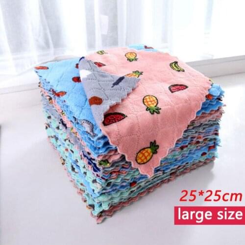 Kitchen Anti-Grease Wiping Rags Efficient Super Absorbent Microfiber Cleaning Cloth Home Washing Dish Kitchen Cleaning Towel