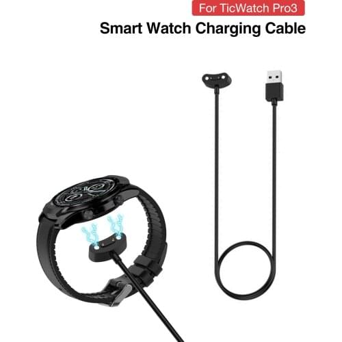 USB Charging Watch Cable Cord Dock For TicWatch Pro3 LTE Magnetic Charger Adapter Smart Watch Accessories For Tic Watch Pro 3