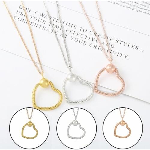 BAOPON Vintage Silver Color Heart Chain Choker Necklace for Women Fashion Love Heart Charm Choker Necklaces 2021 Trend Jewelry