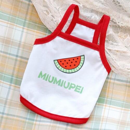 Pet Watermelon Sling Puppy Vest Soft Dog Clothes Bichon Summer Vest Breathable Pet Two-legged Clothes