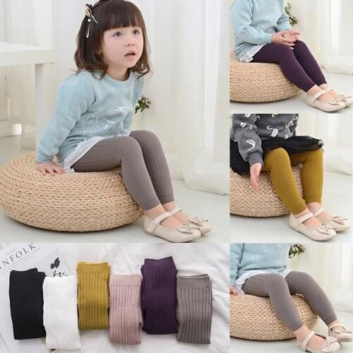 0-5T Newborn Kids baby girl clothes winter Toddler Cotton Warm Pantyhose Stockings elegant Knit Stretch Cute Princess Tights