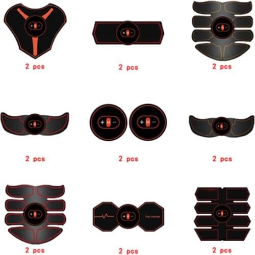 2pc Replacement Muscle Stimulator EMS Figure Slimming Machine Weight lossing Tens Exercise Slim Belt Rechargeable Part Orange
