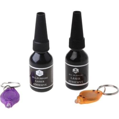 2021 New 5 Second Fix UV Light Glue 15ml with UV Lamp Strong Bonding For Ceramic Glass