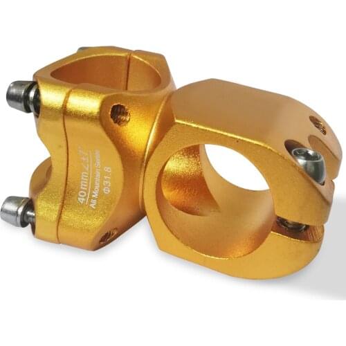 31.8*40MM New Durable Aluminum Alloy MTB Road Mountain Bike Bicycle Cycling Handlebar Stem w/ Bolts