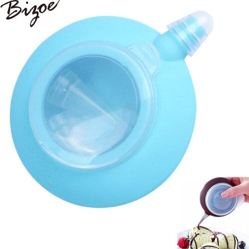 5psc Cake Baking Tools Silicone Pot Decorating Nozzle Tips Pen Ice Piping Kitchen Sauce Butter Cream Squeezer