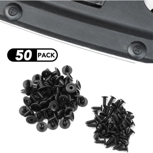 50pcs 6MM Auto Fastener Clip For volkswagen golf audi a4 b8 chevrolet cruze nissan qashqai audi a4 b6 Accessories
