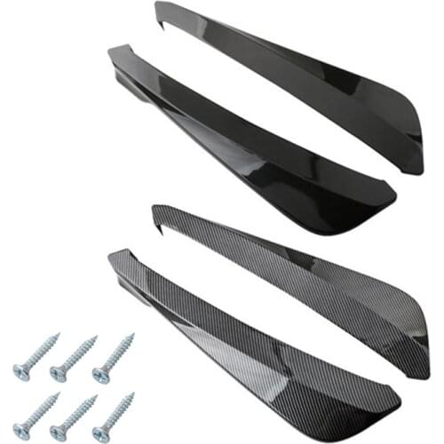 Pair Car Rear Bumper Lip Diffuser Splitter Spoiler Scratch Protector For BMW E90 E92 For LEXUS For Subaru Infiniti Q50 Universal
