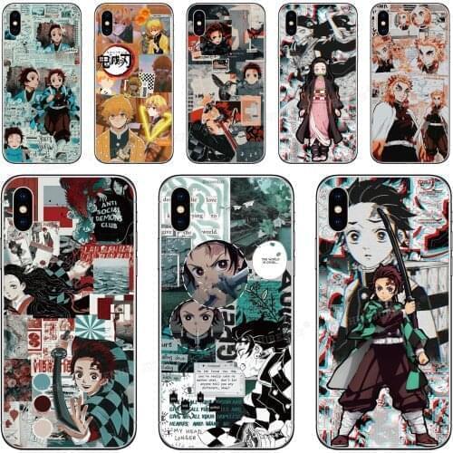 Retro Demon Slayer Cover For OPPO A53 A15 F17 A73 A32 Realme 7 C12 C15 C17 7i C2 X7 V3 V5 Narzo 20 Reno4 Lite F Z A12 A12E Case