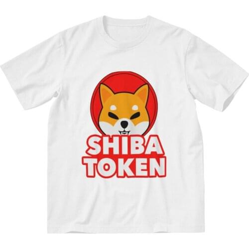 Shiba Inu Coin Shib Token T Shirts Men Short Sleeve Cotton T-shirts Dog Dogecoin Cryptocurrency Tee Tops Harajuku Tshirts Gift